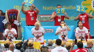 nathans women hot dog eating champion culture sport culturalbility china